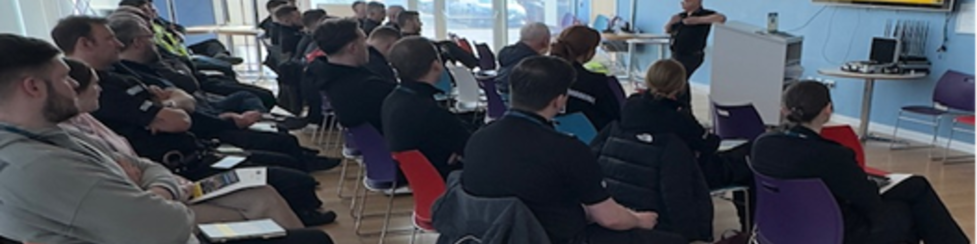 Group of students participating in a training course.