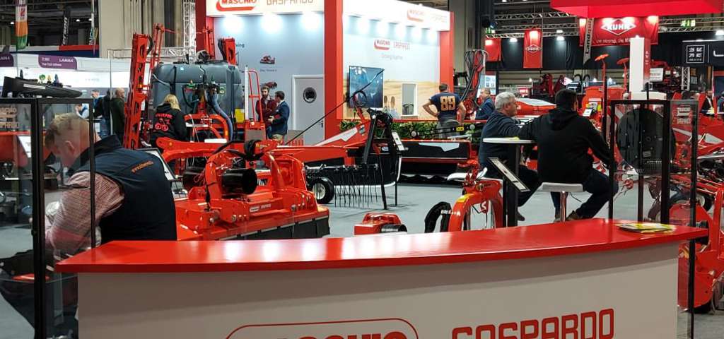 Maschio Gaspardo UK stand showcasing machinery at LAMMA 2026