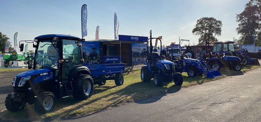 Solis agricultural machinery display.